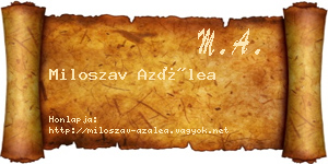 Miloszav Azálea névjegykártya